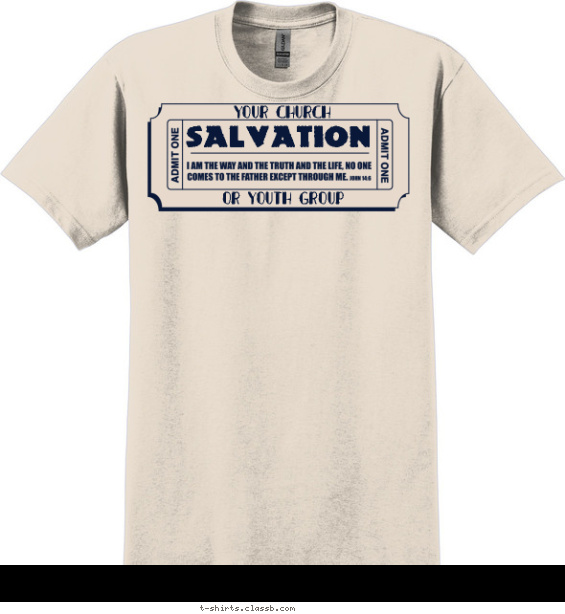 Ticket to Salvation Shirt T-shirt Design