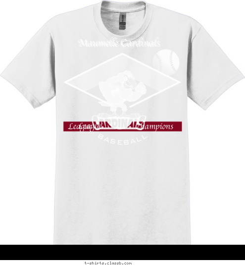 Maumelle Cardinals  League  League BASEBALL Champions Maumelle Cardinals T-shirt Design 