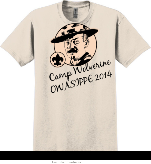 OWASIPPE 2014 Camp Wolverine T-shirt Design 