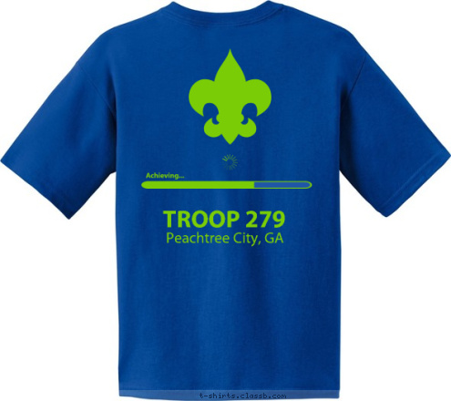 TROOP 279 BOY SCOUTS OF AMERICA Peachtree City, GA TROOP 279 T-shirt Design 