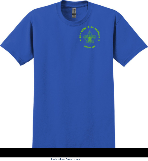 TROOP 279 BOY SCOUTS OF AMERICA Peachtree City, GA TROOP 279 T-shirt Design 