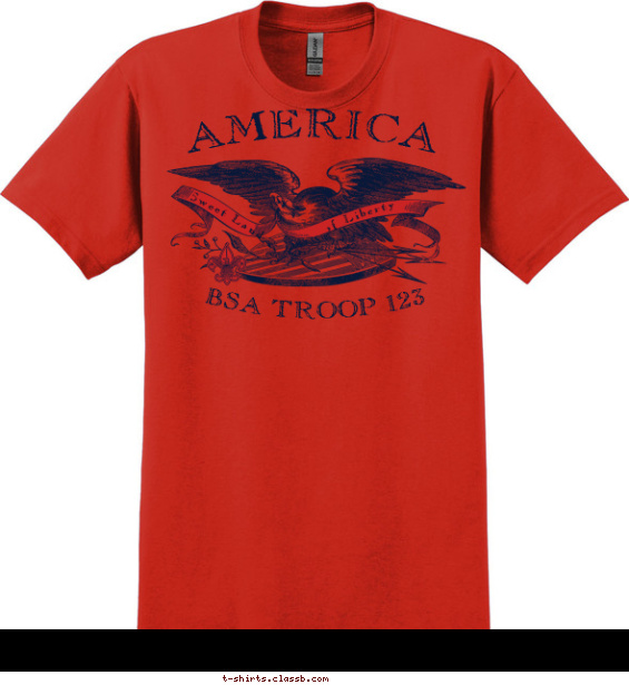 Patriotic Eagle T-shirt Design
