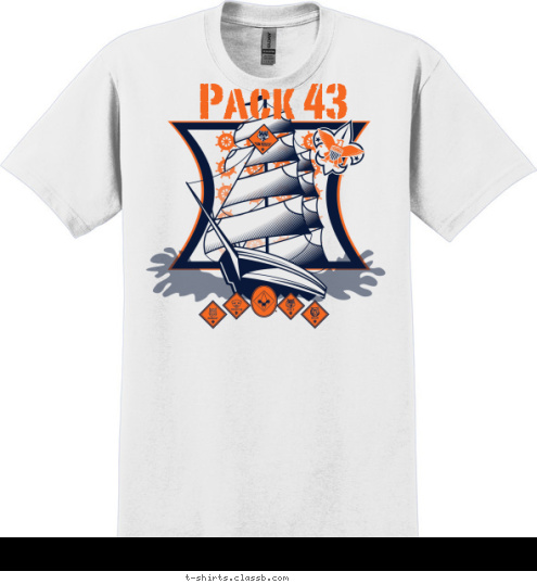 Pack 43 T-shirt Design 