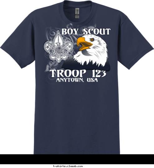 BOY SCOUT ANYTOWN, USA TROOP 123 T-shirt Design 