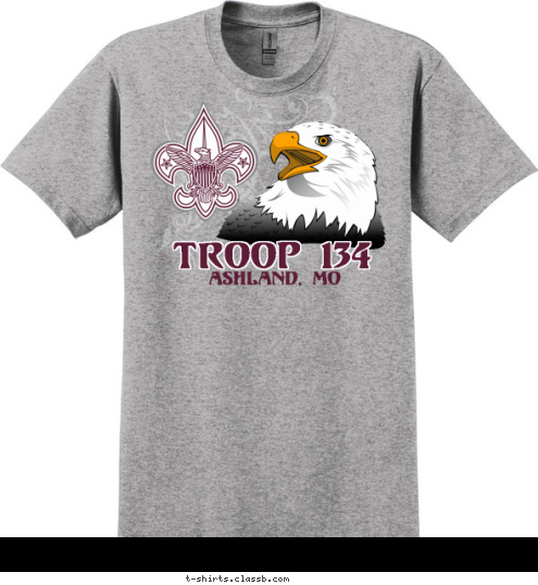 ASHLAND, MO TROOP 134 T-shirt Design 