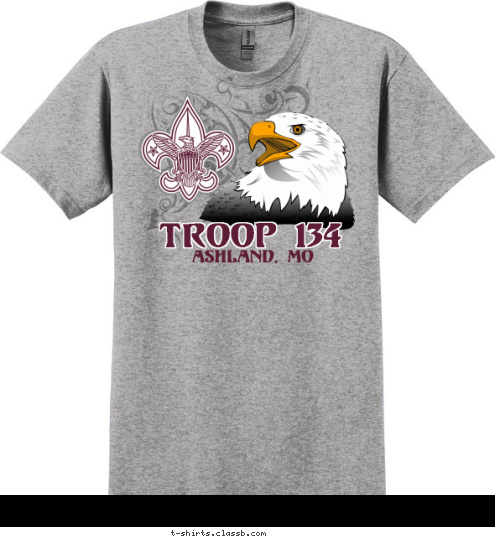 ASHLAND, MO TROOP 134 T-shirt Design 