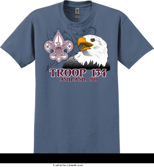 ASHLAND, MO TROOP 134 T-shirt Design 