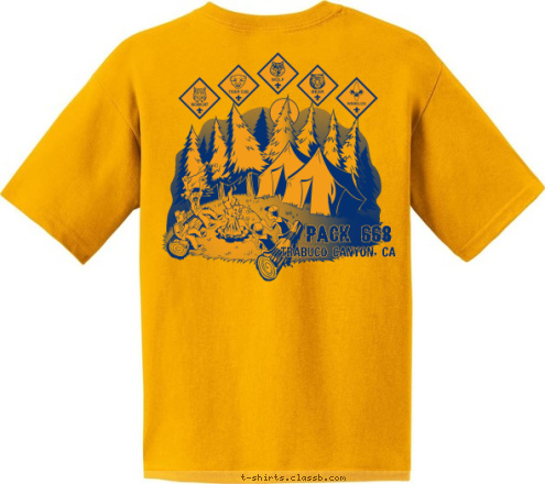 TRABUCO CANYON, CA PACK 668 TRABUCO CANYON, CA PACK 668 T-shirt Design 