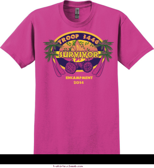 SURVIVOR TROOP 3446 2014 ENCAMPMENT T-shirt Design 