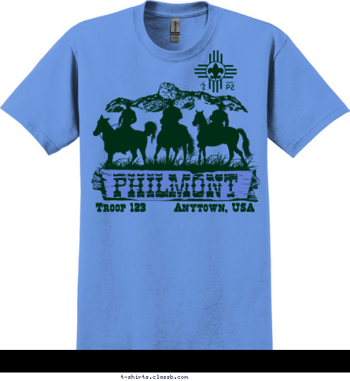 Troop 123       Anytown, USA PHILMONT T-shirt Design 