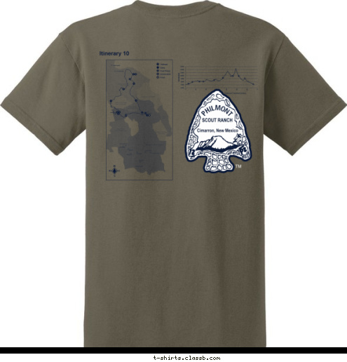 ANYTOWN, USA TROOP 123 PHILMONT T-shirt Design 