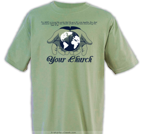 The World in His Hands Shirt T-shirt Design