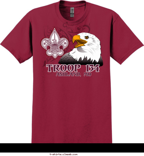 ASHLAND, MO TROOP 134 T-shirt Design 