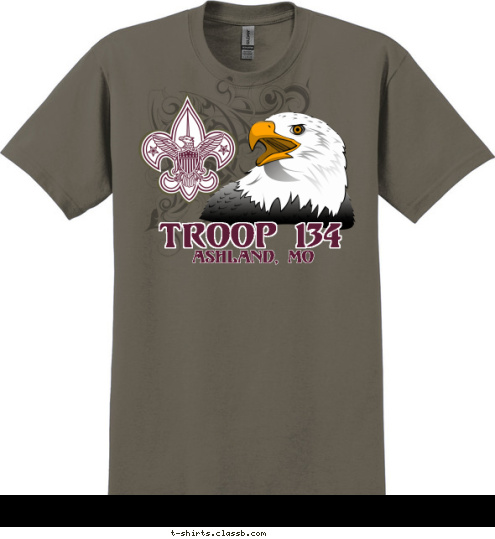 ASHLAND, MO TROOP 134 T-shirt Design 