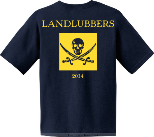 2014
 LANDLUBBERS ANYTOWN, USA 123 TROOP T-shirt Design 