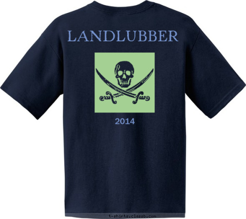 2014 LANDLUBBER ANYTOWN, USA 123 TROOP T-shirt Design 