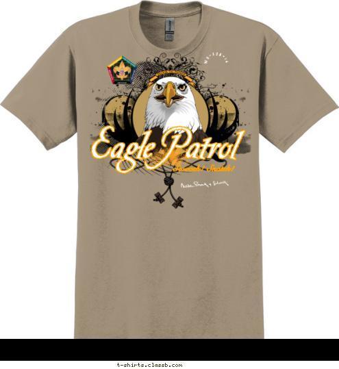 Your 
Totem 
Here Eagle Patrol Swoosh! Snatch! W6-328-14 T-shirt Design 