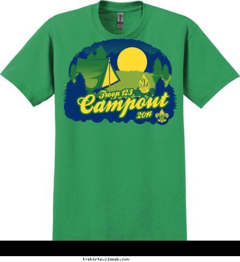 2014 Troop 123 Campout T-shirt Design SP5011