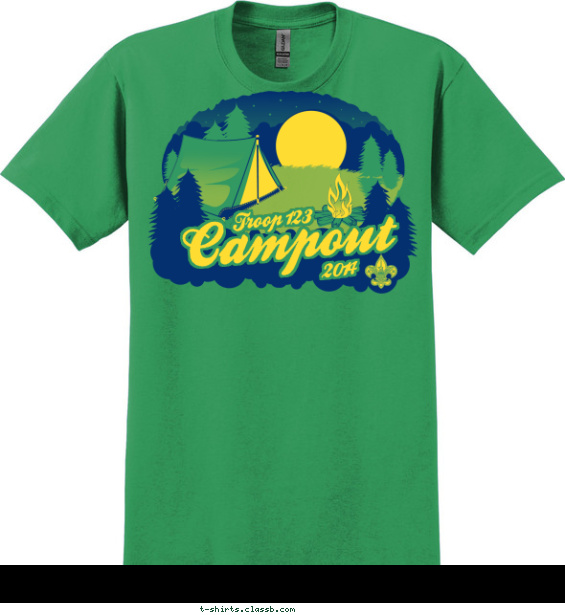 Standard Campout T-shirt Design