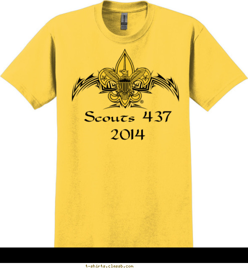 Anytown, USA Scouts 437 2014 T-shirt Design the bumble bee