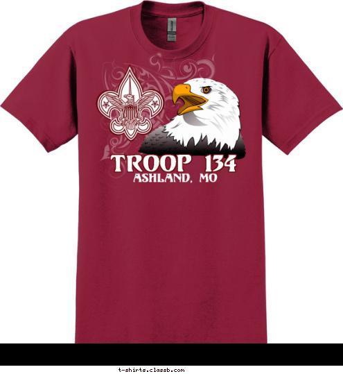 
ASHLAND, MO TROOP 134 T-shirt Design 