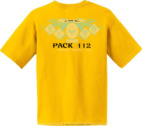 DO YOUR BEST FRONT ROYAL, VA PACK 112 T-shirt Design 