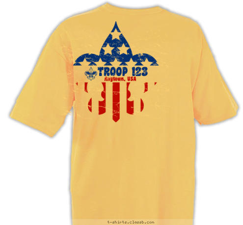 Anytown, USA TROOP 123 T-shirt Design 