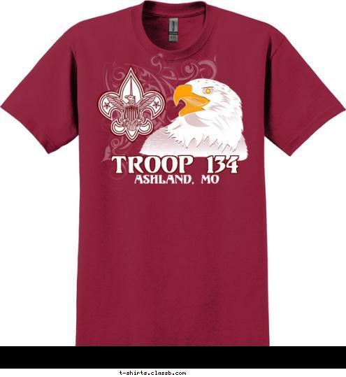 
ASHLAND, MO TROOP 134 T-shirt Design 