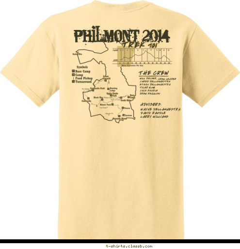 Itinerary 24 TREK 701 CREW LEADER ADVISORS: WAYNE DELLAMAESTRA
DAVID RANDLE
LARRY WILLIAMS WILL DECKER,
JARED DELLAMAESTRA
ETHAN DELLAMAESTRA
TYLER OLMO
JACK RANDLE
DREW REGULSKI THE CREW PHILMONT 2014 T-shirt Design Amish Mafia T209 Philmont