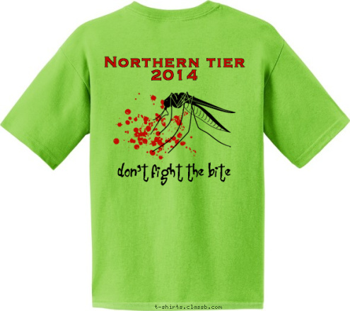 NORTHERN TIER 2014 Los Alamos
New Mexico Northern tier 
2014 don't fight the bite TROOP 122  T-shirt Design 