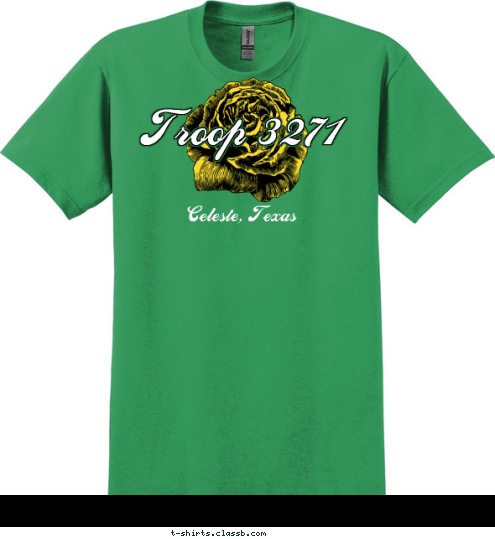 Troop 3271 Celeste, Texas T-shirt Design Savannah 6