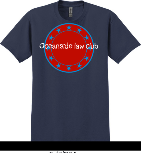 Oceanside law club T-shirt Design 