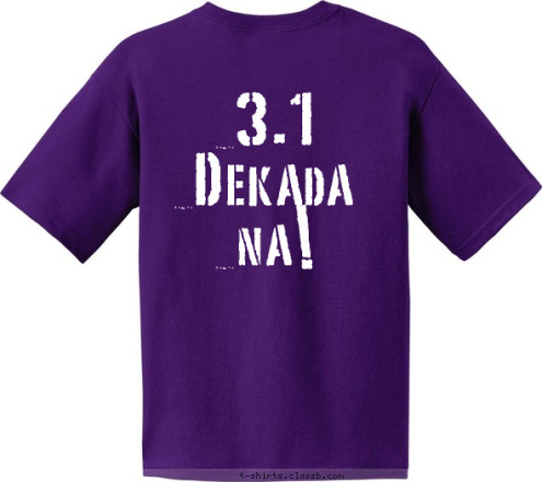 3.1 Dekada na! '83 Jose Abad Santos High School REUNION BATCH T-shirt Design 