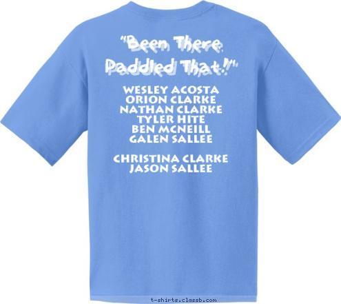 Wesley Acosta 
Orion Clarke 
Nathan Clarke
Tyler Hite 
Ben McNeill
Galen Sallee

Christina Clarke
Jason Sallee
  Troop 372





Northern Tier
High Adventure 