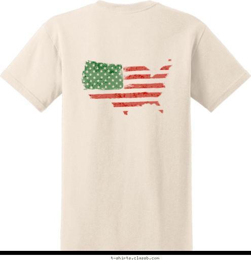 LDS TROOP 167  Paw Paw, MI LET FREEDOM RING AMERICA T-shirt Design 