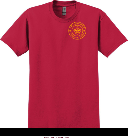 TROOP 888 Alamo Council Helotes, TX TROOP 888 Helotes, Texas T-shirt Design 