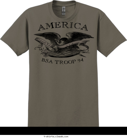 BSA TROOP 94 of Liberty Sweet Land AMERICA T-shirt Design 