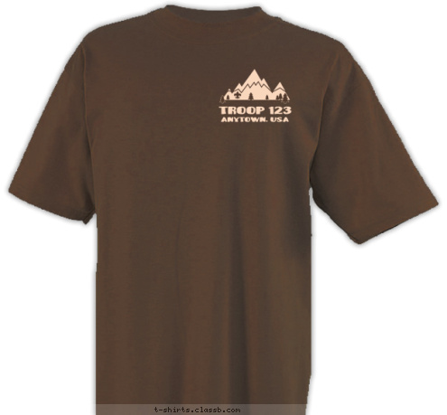 ANYTOWN, USA TROOP 123 T-shirt Design SP4952