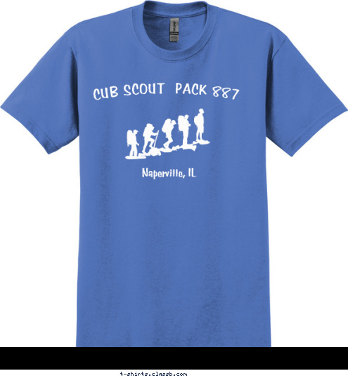 Naperville, IL CUB SCOUT  PACK 887 T-shirt Design 