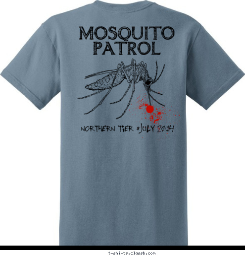 New Text 122 Crew EO71614H,  Los Alamos, NM MOSQUITO PATROL NORTHERN TIER *JULY 2014 TROOP 122  T-shirt Design 