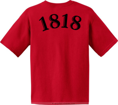 1818 Atlanta, GA 1818 Pack T-shirt Design 