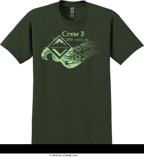 Crew 3 PHCC little rock, ar T-shirt Design 