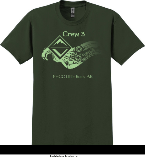 Crew 3 PHCC Little Rock, AR T-shirt Design 