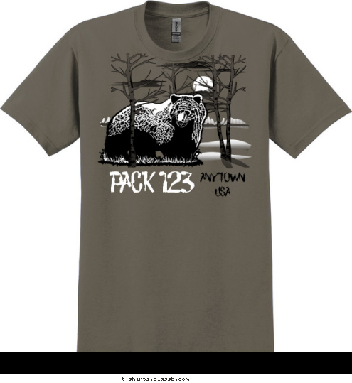 ANYTOWN
USA PACK 123 T-shirt Design 