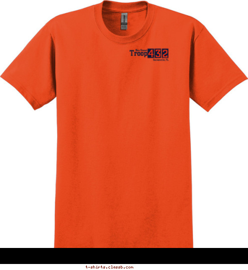 Boy Scout Troop 4 3 2 Gainesville, FL T-shirt Design 