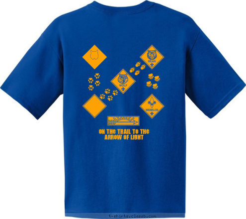 VALLEY FORGE, PA Cub scout Ldr PACK 3062 EST. On the Trail to the 
Arrow of Light 1991 Pack 3062 T-shirt Design 