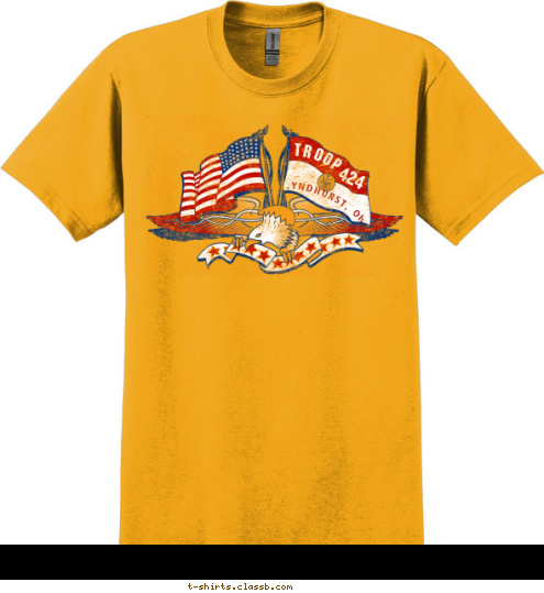 TROOP 424 LYNDHURST, OH USA T-shirt Design 