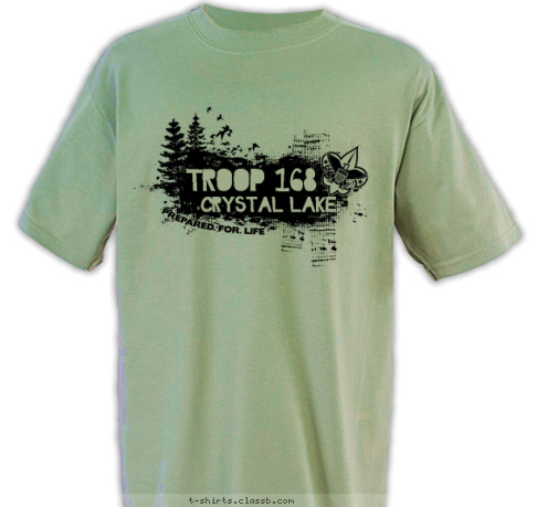 Crystal Lake, IL TROOP 168 T-shirt Design 