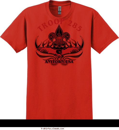 TROOP 285  ANYTOWN, USA T-shirt Design 