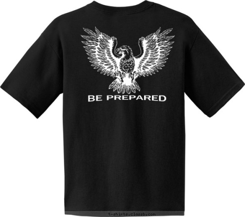 LEAGUE CITY, TX BE PREPARED

 TROOP 678 T-shirt Design 